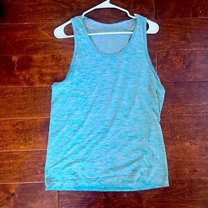 Blue lululemon tank top size medium (used)